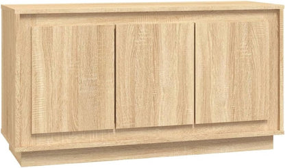 Sideboard Living Room Cabinets Living Room Angled Storage Cabinet Sideboard Sonoma Oak 102x35x55cm Wood Material - QUORE