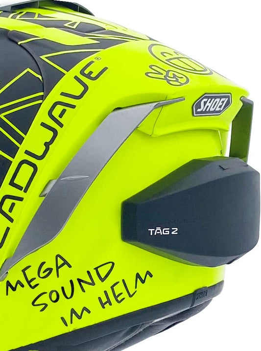 Headwave HeadwaveTAG-002 Bluetooth-luidspreker voor motorhelmen, muziek en navigatieberichten, headset, geluidssysteem, luid en megageluid
