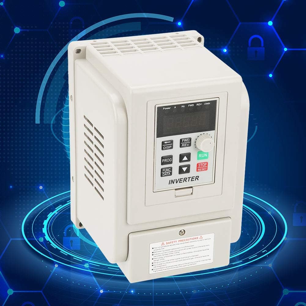 Ccylez VFD-frequentieomvormer, 220 V AC Eenfase AC-frequentieregelaar VFD omvormer voor 3 fasen 4 kW AC-motor met PWM regeling, 3 fase omvormer
