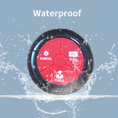 Wireless Calling System Restaurant Pagers Caregiver Pager with 10 Waterproof Call Buttons and 1 Watch Display Receiver Panic Alarm For Elderly Pager Suitable For Restaurant, Cafes, Factory - QUORE