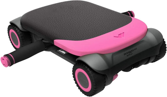 Abdominal Fitness Equipment/Home Gym Abdominal Wheel/Abdominal Wheel With Knee Pads/For Abdominal Muscle Training (Color : Pink) - QUORE