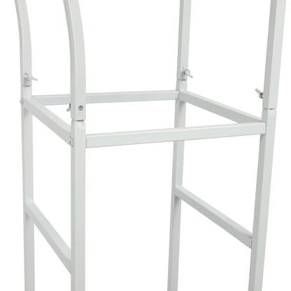 Bruidsboog – Trouwboog – Feestboog – Decoratieve Boog – Fotoboog – Wit Koolstofstaal – 2,5m Hoogte x 1,8m Breedte – Stevig en Eenvoudig In Elkaar Te Zetten