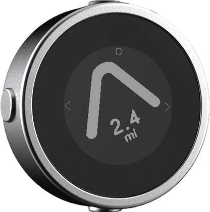 Beeline Moto GPS-computer - zilver | Wereldwijde routeplanning | Weerbestendig | USB opladen | satellietnavigatie voor motorfiets en scooter met riembevestiging