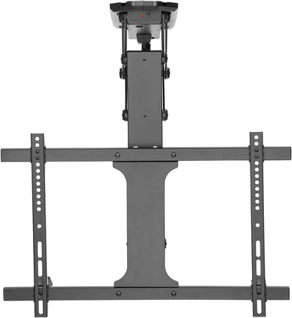 Maclean Elektrische TV-Plafondbeugel 32-70" voor plafond & schuine daken | Traploos kantelbaar tot 75° | Afstandsbediening | Max. 35 kg | VESA 600x400 (Plafondbeugel)