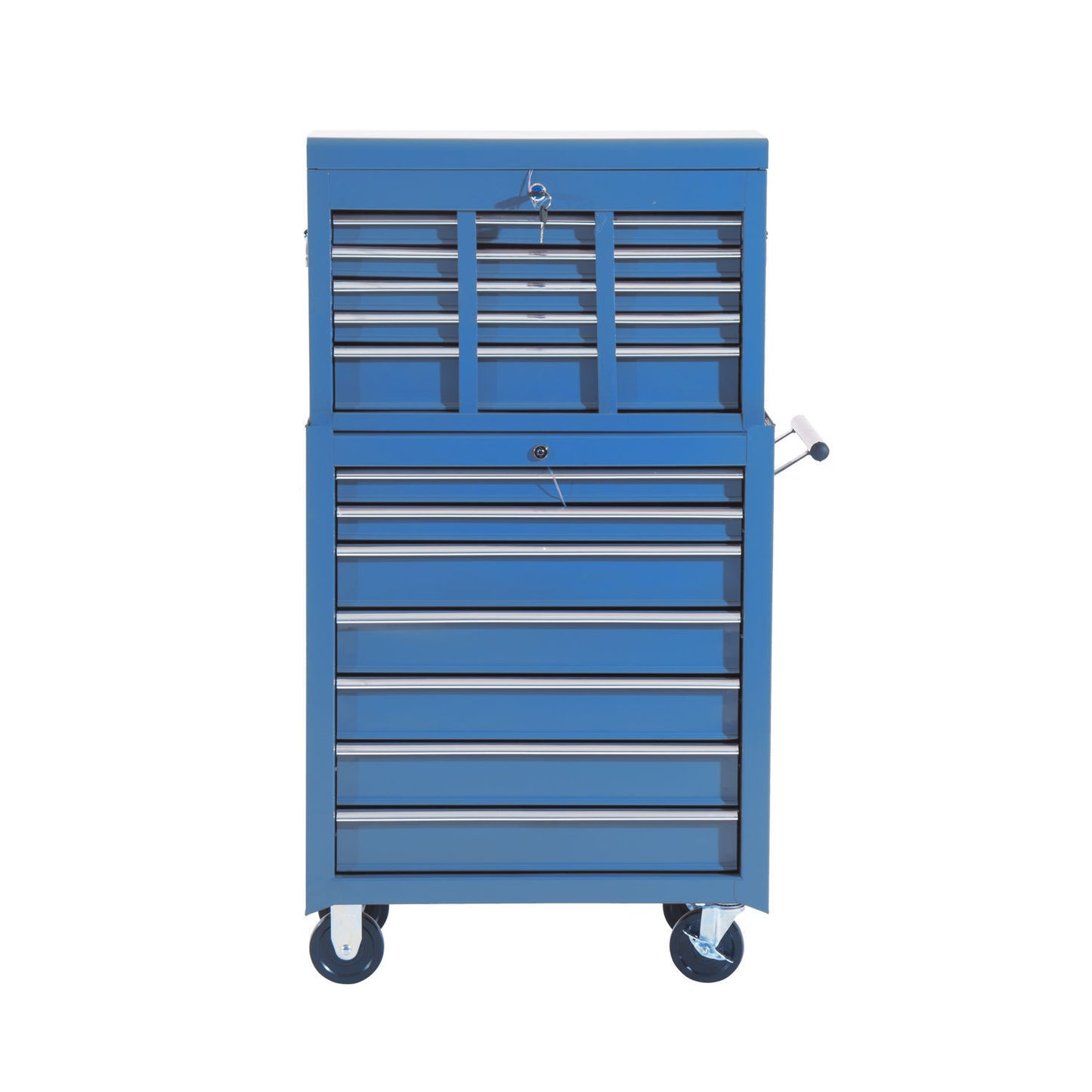 Mobiele Werkplaatswagen – Gereedschapswagen – Werkplaatswagen – Trolley – Gereedschapskist – 16 Laden Met Slot – Robuust Stalen Frame – Rood