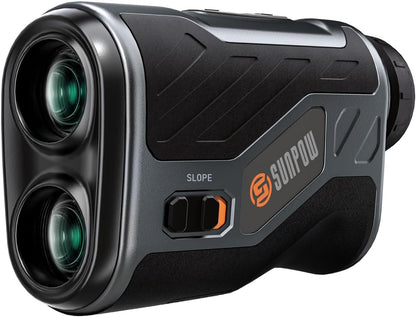 SUNPOW Golf Afstandsmeter met Helling, 1200 Yards, 7X Hoge Precisie Afstandsmeter Loep voor Golf & Jacht, Vlaggenstok Vergrendeling Trilling, Oplaadbare Afstandsmeter met Magnetische Strip