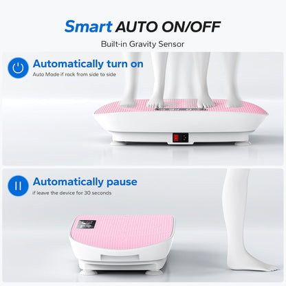 MERACH Trilplatform, krachtig trilplatform voor spieropbouw en vorming, automatische snelheidsregeling, ingebouwde bluetooth-luidspreker