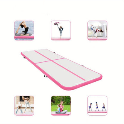 Luchtmatras – Opblaasbare Gymnastiekmat – Yogamat – Trainingsmat – Fitnessmat – 3 Meter Lang – Duurzaam PVC