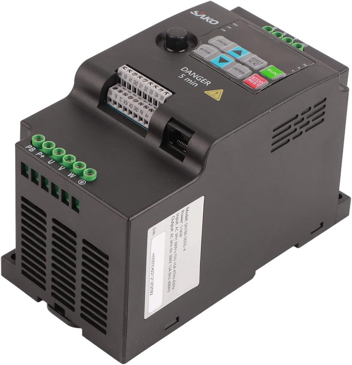 Mini VFD 380 V frequentieomvormer SKI780-5D5G-4 3-fasen omvormer voor 3-fasen draaistoelmotoren (380 V 5,5 KW)