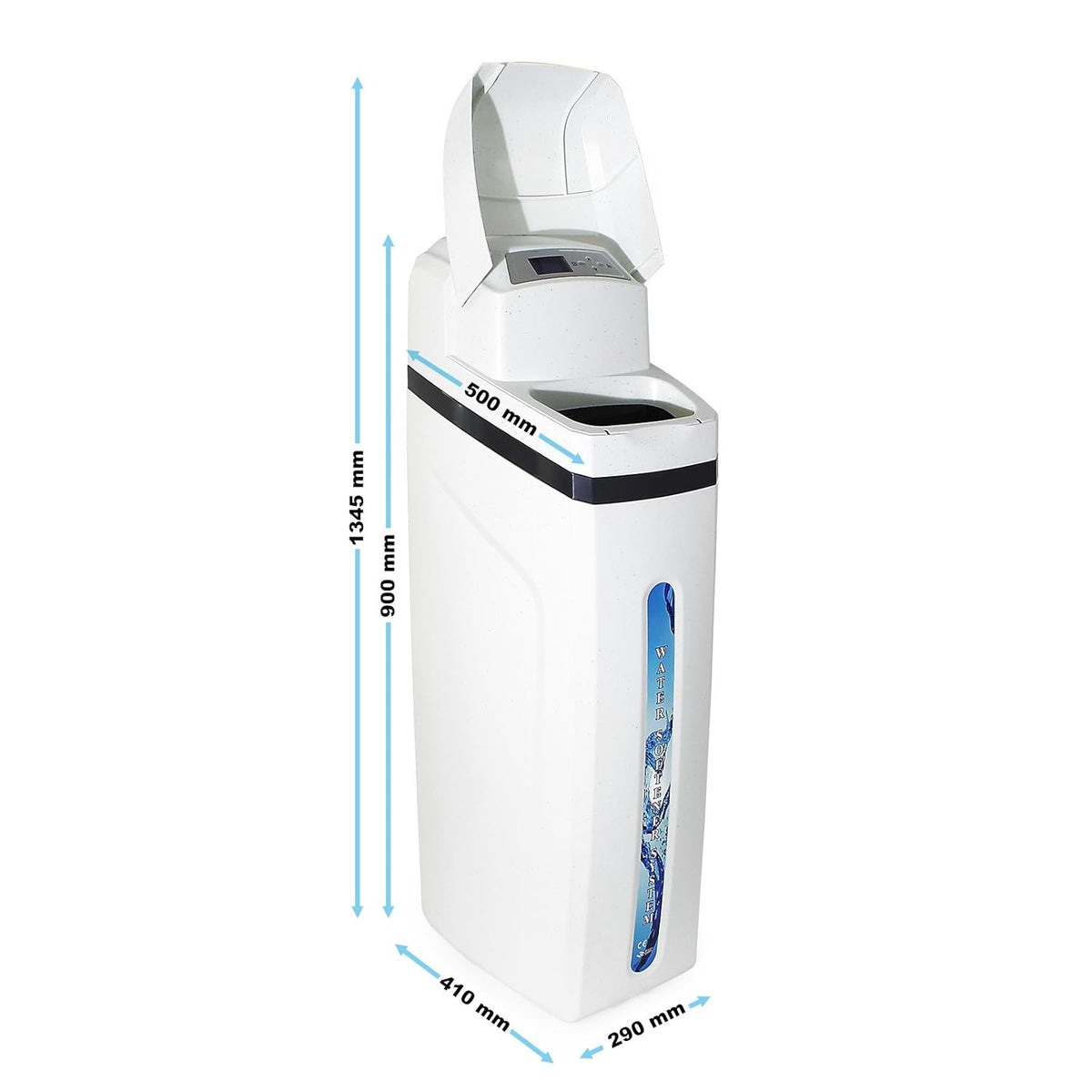 Volautomatische Waterontharder – Ontkalker – Waterverzachter – Ionenwisselaar – Kalkverwijderaar – 25 Liter Harsreservoir – Max. 2000 L/H