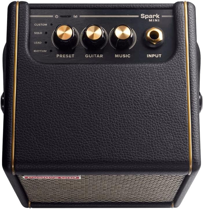 Positieve Grid Spark MINI Gitaarversterker, elektrische gitaar, basgitaar en akoestische gitaar 10W draagbare mini-versterker (Black)