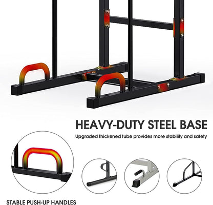 JX Fitness Power Tower Multifunctional Fitness Training Device with Pull-Up Bar for Push-ups, Pull-Ups, Dips, Abdominal Training - QUORE