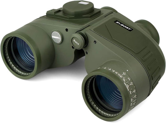 Svbony SV27 Verrekijker 7x50 HD FMC Optiek BAK4 Prisma Verrekijker Kompas Afstandsmeter Navigatie Verrekijker Telescoop Waterbestendig Nevelvrij voor Vmarine Het zeilen Vogels kijken