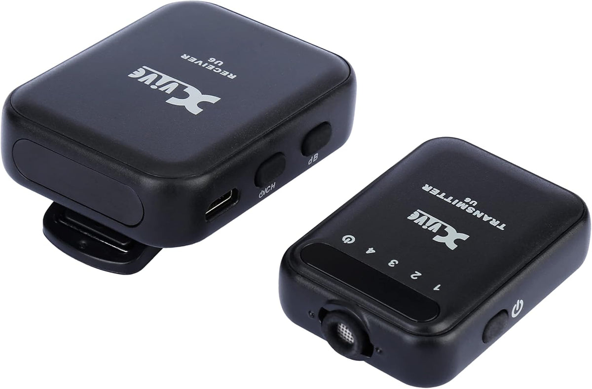 Draadloos Digitaal Microfoonsysteem – Draadloze Microfoon, Microfoonset, Camera Microfoon, Smartphone Microfoon – Compact Met Geïntegreerde Capsule – 2,4 GHz True Diversity – 24-bit/48 kHz Audio, Tot 5 Uur Accuduur