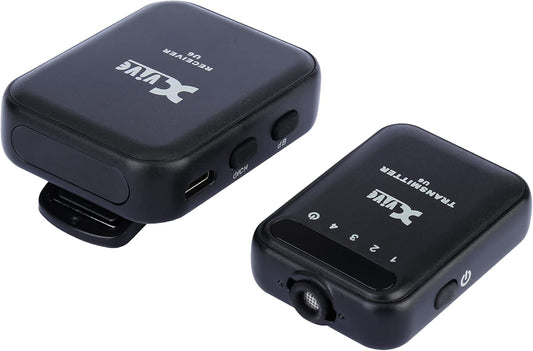 Draadloos Digitaal Microfoonsysteem – Draadloze Microfoon, Microfoonset, Camera Microfoon, Smartphone Microfoon – Compact Met Geïntegreerde Capsule – 2,4 GHz True Diversity – 24-bit/48 kHz Audio, Tot 5 Uur Accuduur