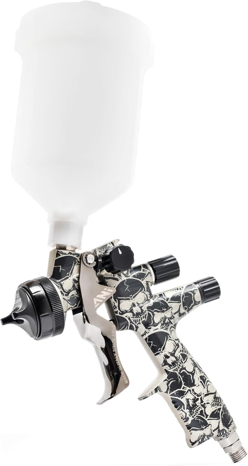 Air Pressure Spray Gun – Verfspuit – Spuitpistool – Lakspuit – HVLP Spuit – 1.3 mm Nozzle – Transparante Luchtkap – Verstelbare Spuitmodi