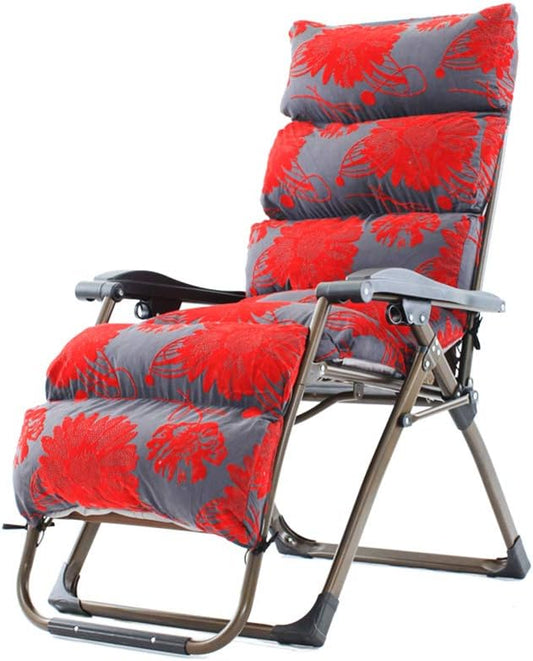 Folding Recliner Folding Chair, Soft Cushion Beach Chair, Sunbed, for Garden and Outdoor Camping Rocking Chair (Color : style2) - QUORE