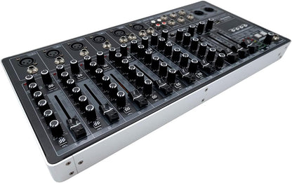 Thornton Axis 10-10-kanaals mixer met ingebouwde 2-kanaals USB-geluidskaart, effecten, Bluetooth en mp3-spele
