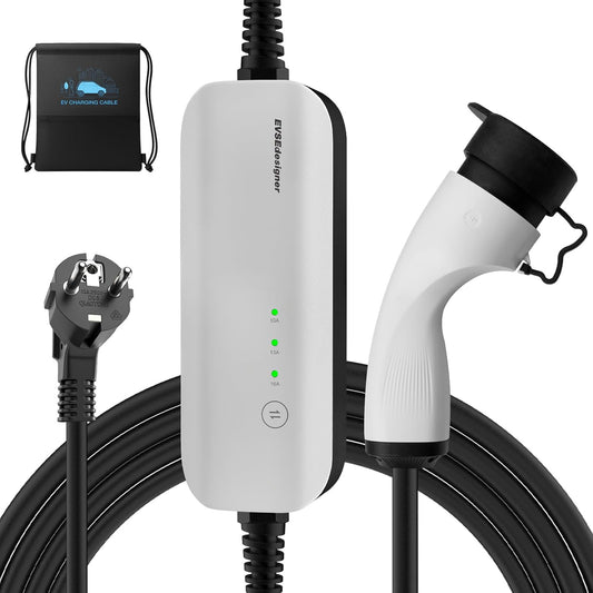 <font dir="auto" style="vertical-align: inherit;"><font dir="auto" style="vertical-align: inherit;">        EV Charger Type 2 Schuko Portable Wallbox with Carrying Bag for All Electric Vehicles & Plug-in Hybrid Cars 3.6kW 10/13/16Amp 6 Meter Single Phase