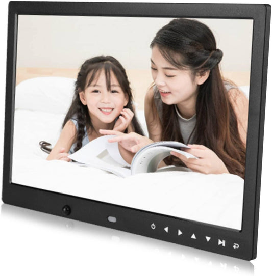 Digitale Fotolijst – Elektronische Fotolijst – Fotolijst Scherm – Fotodisplay – Smart Fotolijst – 13 Inch HD 1280 X 800 – Afstandsbediening Met Instelbare Helderheid