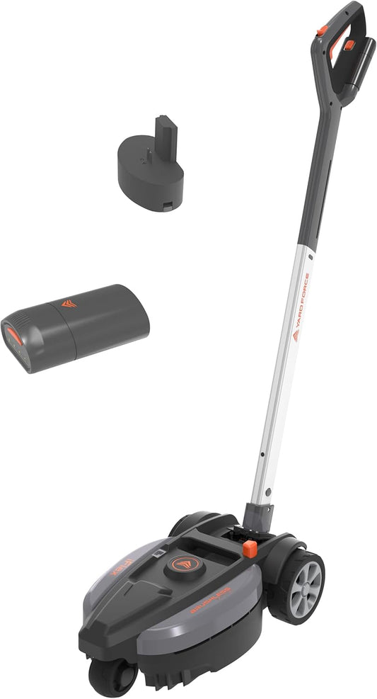 Accu Grasmaaier – Elektrische Grasmaaier – Batterij Grasmaaier – Compacte Grasmaaier – Stadsgrasmaaier – 23 cm Maaibreedte – 12V Lithium-Ion Accu met 3 Maaihoogtes