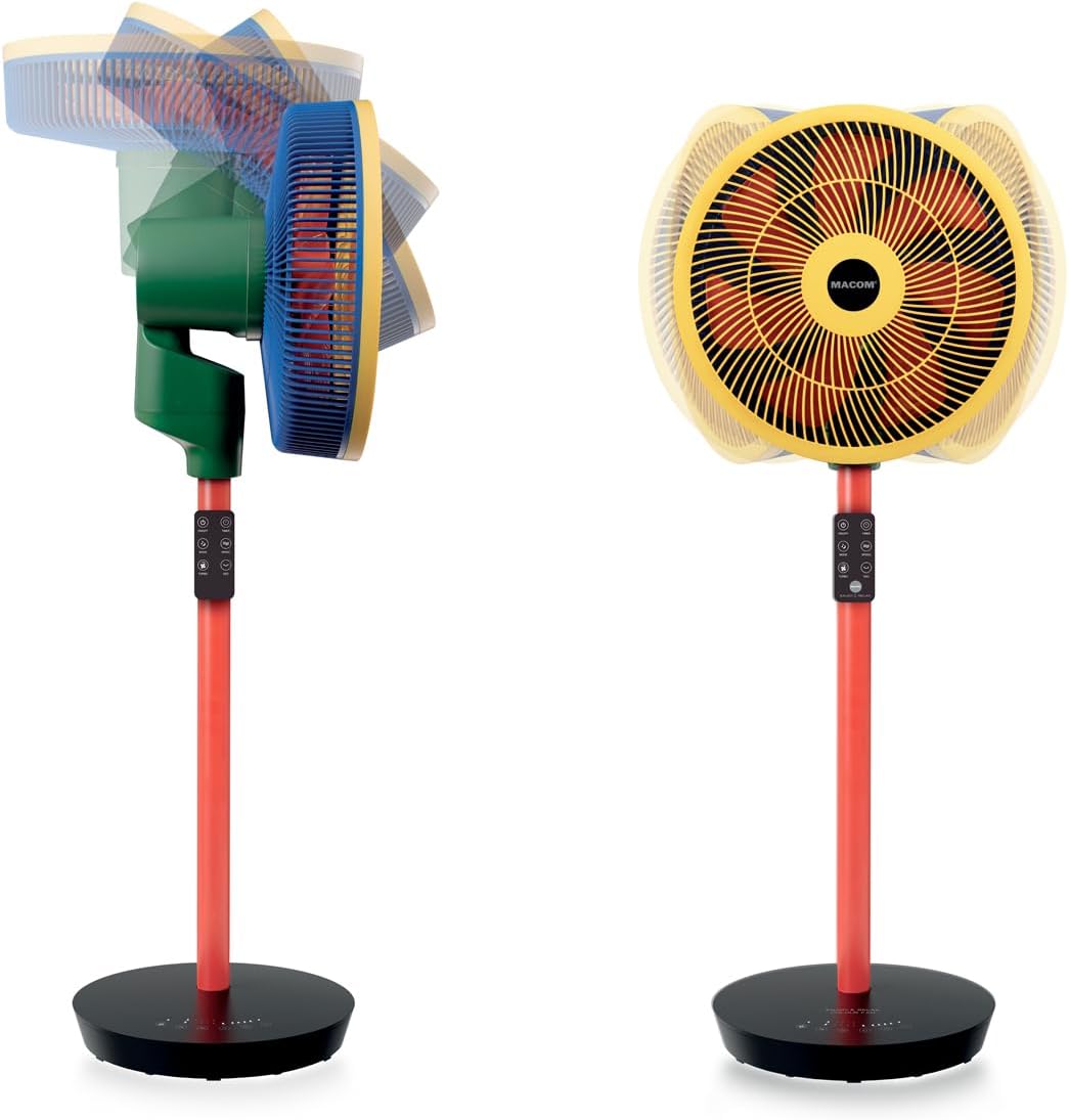 MACOM Enjoy & Relax 982 Colour Fan oscillerende ventilator, 35 cm, luchtstroom 35,6 m³/min
