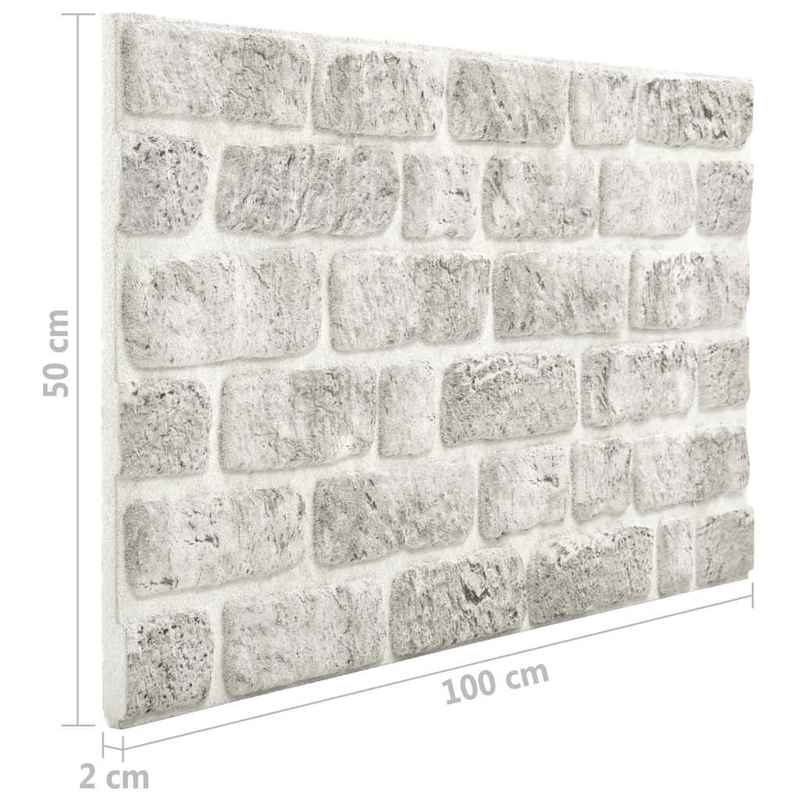 10pcs Light Gray Brick Look EPS 3D Wall Panels - Realistic Faux Brick Texture with Smooth Finish, Easy Peel & Stick Installation, Durable EPS Material for Modern Farmhouse, Industrial & Minimalist Interiors - Paintable Surfac