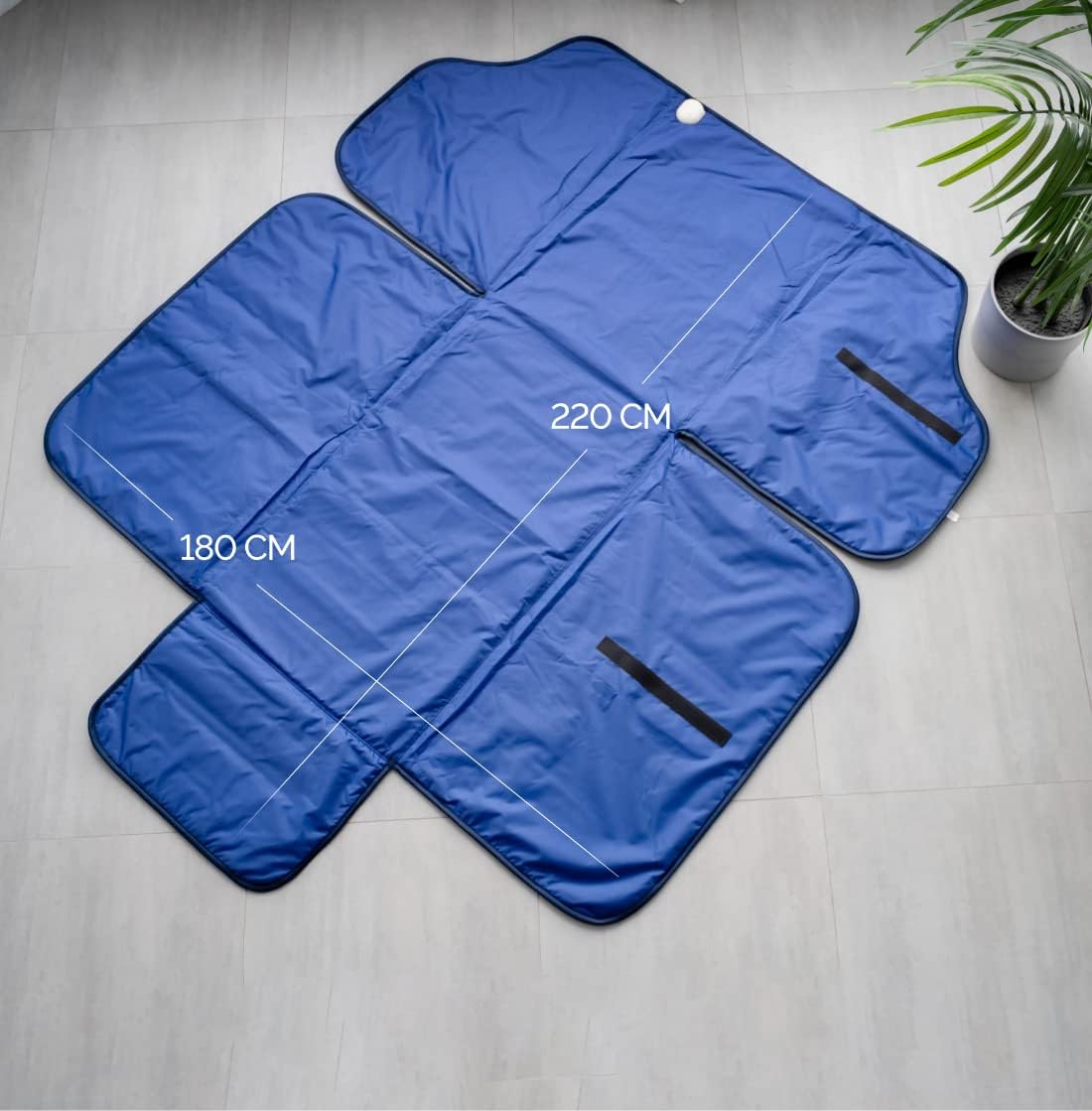 Infralight Infrared Sauna Blanket 180 * 220cm, 2 Zone Remote Control, Portable Home SPA, Infrared Therapy, Body Detox Fitness Hot Sweating Anti Aging, Beauty Machine - QUORE