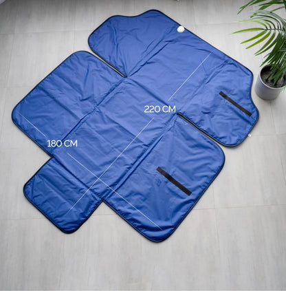 Infralight Infrared Sauna Blanket 180 * 220cm, 2 Zone Remote Control, Portable Home SPA, Infrared Therapy, Body Detox Fitness Hot Sweating Anti Aging, Beauty Machine - QUORE