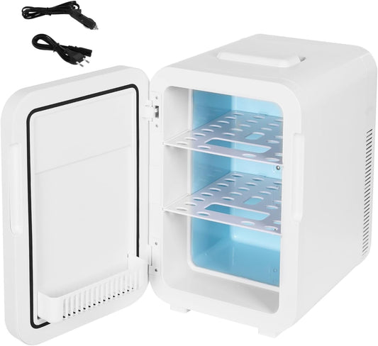 Mini Koelkast – Minikoelkast – Minibar – Kleine Koelkast – Tafelmodel – 20 Liter – 2 Verstelbare Planken – Halfgeleider Koeling met Digitaal LED Display