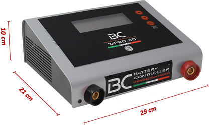 Batterijlader – Batterijoplaadapparaat – Acculader – Spanningsstabilisator – Oplader voor 12V Accu’s – Instelbare Laadstroom 1-60A – Showroom-modus Met Automatische Uitschakeling