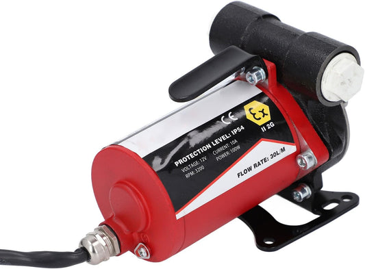 12V Zelfaanzuigende Benzine-Overdrachtpomp – Brandstofoverdrachtpomp – Oliepomp – Benzinepomp – Transferpomp – 30 L/Min – BSP 3/4-Aansluiting