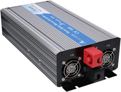 EXTRALINK OPIM - 1500 W Spanningsomvormer 12 V 230 V Zuivere Sinus Stroomomvormer Voor Auto, Camper en Voertuigen