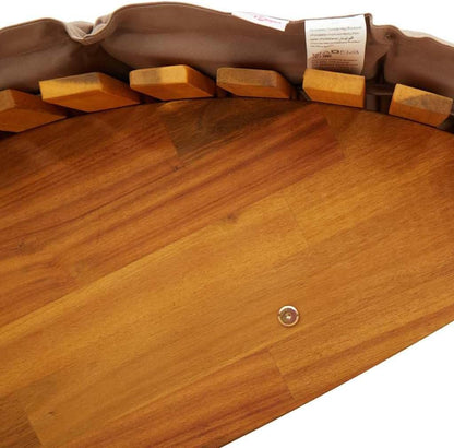 Houten Ligstoel – Tuinstoel – Ligbed – Lounge Chair – Relaxstoel – Duurzaam Acaciahout – Verstelbare Rugleuning Met Waterafstotend Kussen