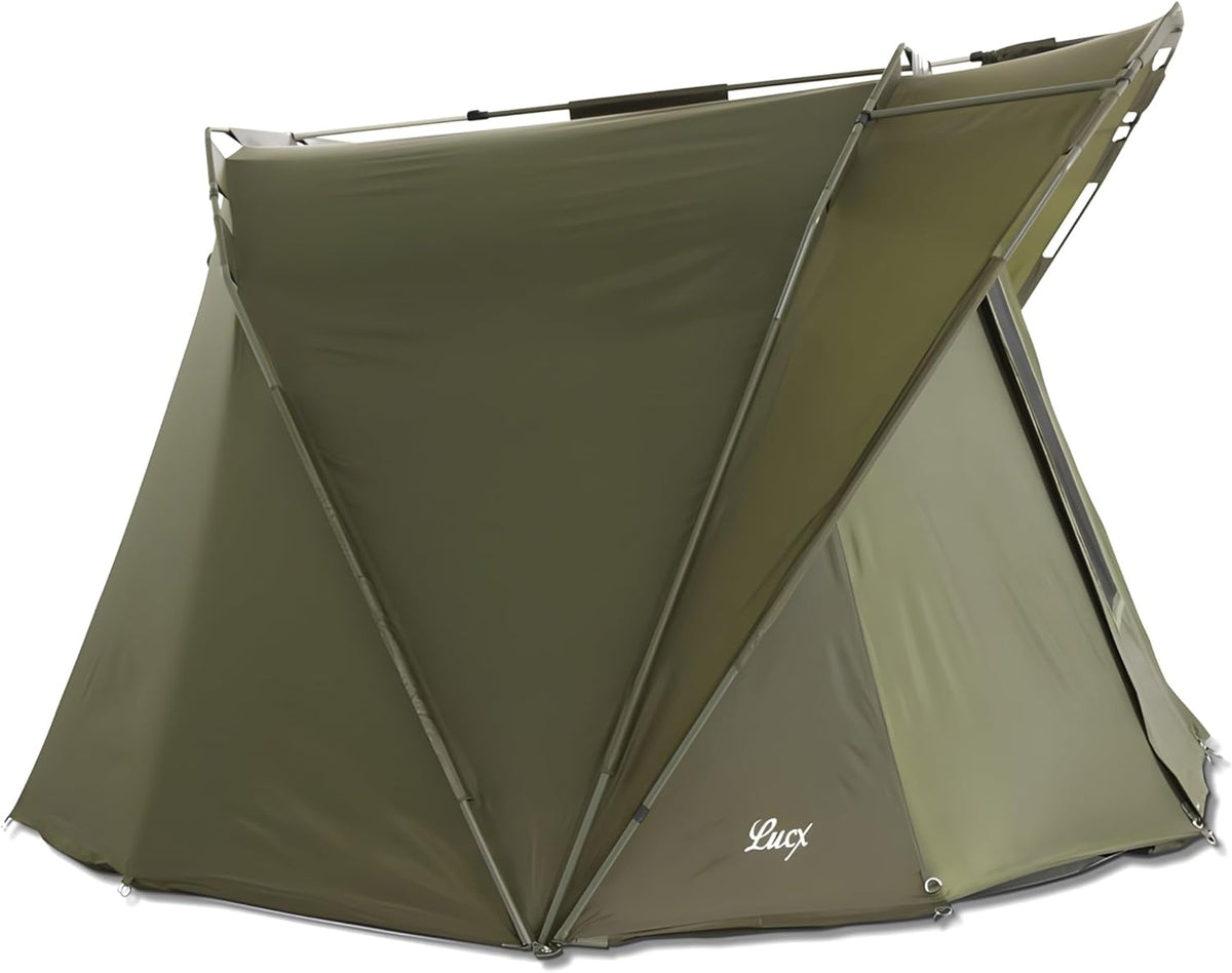 Lucx® Coon Karpertent voor 2 personen, vistent bivvy tent voor 1 tot 2 personen, Carp Dome, 10.000 mm