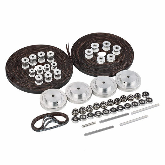 1 Set Corexy bewegingsonderdelen GT2 Ll-2Gt Rf Open Riemen 2Gt 16T 20T 80T Katrol 188 mm riemaslagers compatibel met Voron 2.4 Gates riem 3D-printer (350 mm versie) 350 mm versie