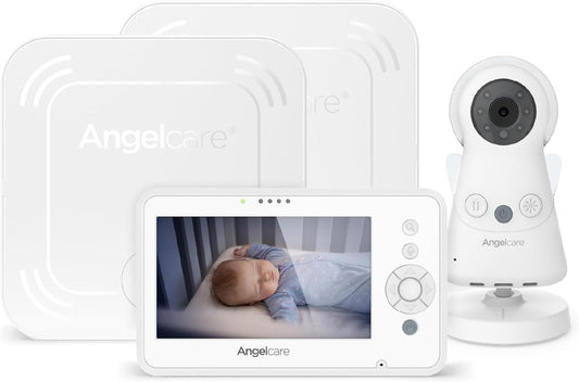 Angelcare AC25-SP 3-in-1 babymonitoring, video, audio + beweging met twee draadloze matten met sensoren