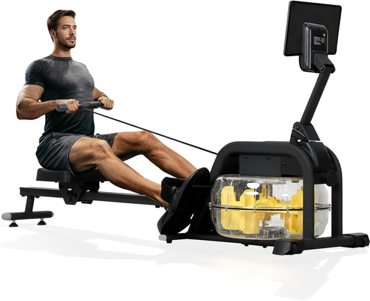 Home Rowing Machine, Foldable Home Rower with 16 Resistance Levels, Training Data, Space Saving and Quiet - QUORE
