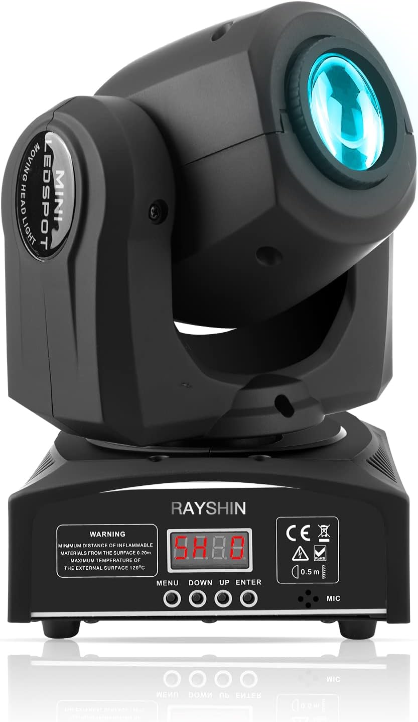50 W LED Moving Head lichtstraal podiumeffectverlichting met 8 patronen + rotatie + 8 kleurenmix + half-kleureffect voor DJ Show Concert Party KTV.
