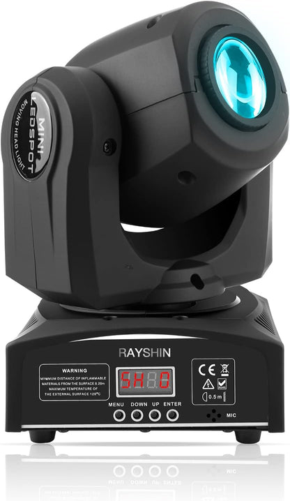 50 W LED Moving Head lichtstraal podiumeffectverlichting met 8 patronen + rotatie + 8 kleurenmix + half-kleureffect voor DJ Show Concert Party KTV.