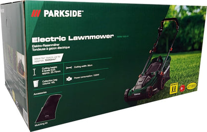 HEADNMORE® Bundle - Parkside® elektrische grasmaaier PERM 1500 + HEADNMORE® sleutelhanger