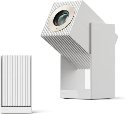 WANBO Cube 2 Pro Smart Beamer Android TV/Netflix, 500ANSI, Len Protect, 230° Rotable, ToF Autofocus Keystone, CEC, Bluetooth WiFi, Native 1080P Draagbare Mini Projector Thuis Outdoor, White