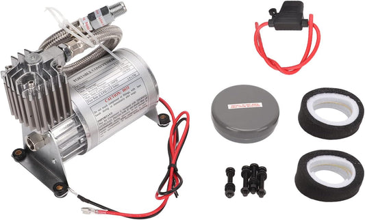 Universele Luchtcompressor – Compressorpomp – Bandenspanner – Airpump – 12V Compressor – 20 Ampère Krachtig – Max 150 PSI – Metaal & ABS – Compact & Duurzaam