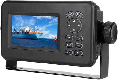 aqxreight GPS-navigatie voor auto, draagbare -528A 4,3 inch kleuren LCD Marine GPS Navigator Alarm Locator Klasse B AIS Transponder Combo