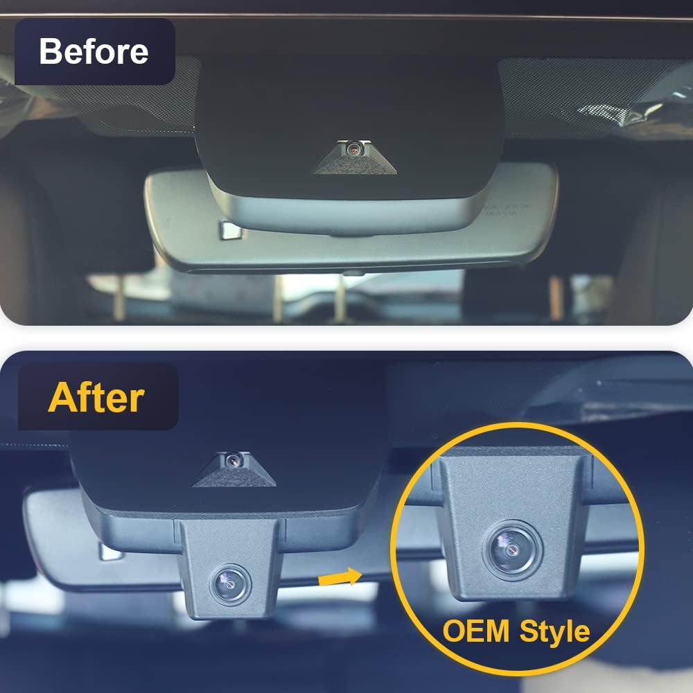 Dashcam – Dashboardcamera – Autocamera – Camera Voor Auto – Camera Auto – Geschikt Voor 2022 t/m 2025 Met Originele Spiegelkap Met Ventilatiegat – 4K UHD Opname – WiFi, G Sensor En Loop Recording