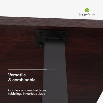 Blumfeldt Bearsdon Houten tafelblad - duurzaam, 160 x 90 cm, krasvast & hittebestendig, ideaal voor eettafel - moderne grenen afwerking, industriële & minimalistische stijl