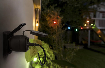 LEDVANCE SMART+ ZigBee Outdoor Plug, compacte buitenstekker met energieverbruikcontrole, maakt conventionele apparaten slim, bestuurbaar via Alexa, Google Home en andere Zigbee-gateways, 4-pack