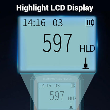 Metalen Hardheidsmeter EU-Stekker – Digitale Hardheidsmeter – Metaalhardheidstester – Hardheidstester – Hardheidstestapparatuur – ±6% Nauwkeurigheid – 128x64 LCD-Display Met Achtergrondverlichting
