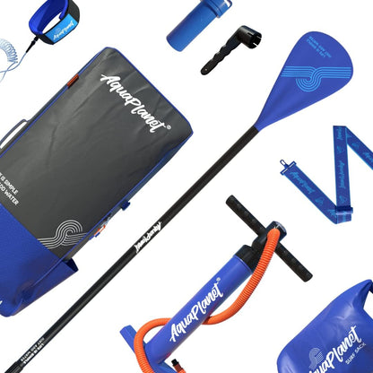 AQUAPLANET Pace Opblaasbare stand-up paddleboardset, 325 cm, ideaal voor SUP-beginners en experts, bevat vin, peddel, pomp, reparatieset, rugzak, lijn, droogzak, draagriem