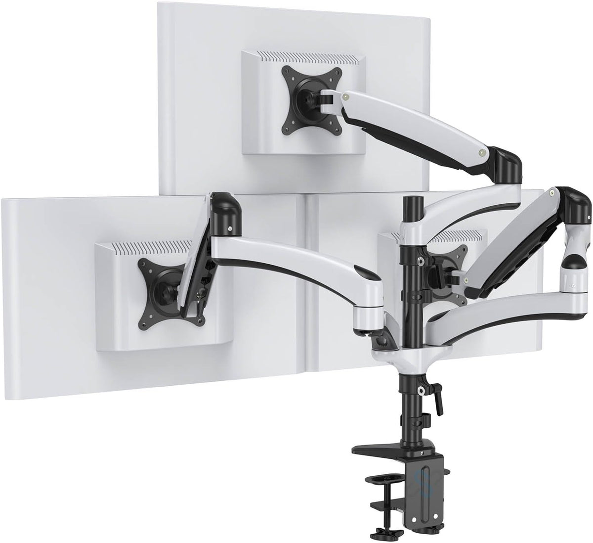 HFTEK - Monitorarm - drievoudige houder houder voor 3 schermen van 15 - 27 inch met VESA 75/100 - FY138DW